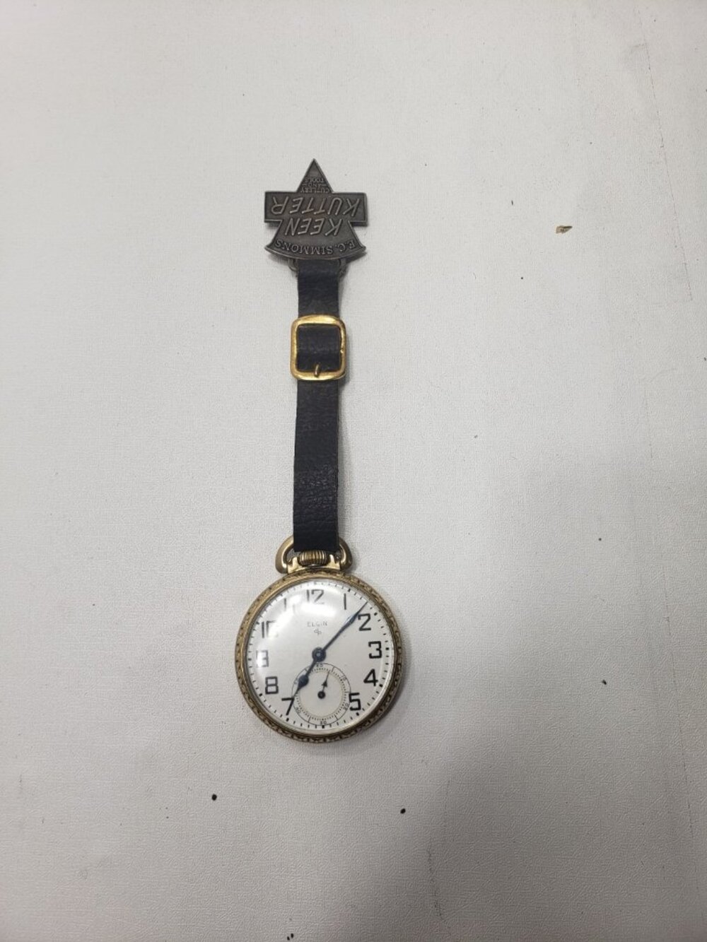 Antique Elgin Grade 616 17J 6 Adj Trench Wrist Watch C.1909 10K Gold Filled